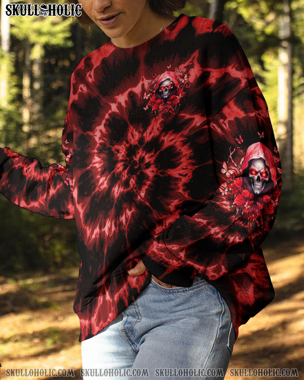 BLISSCORNERS JUDGE ME WHEN SKULL REAPER ROSE ALL OVER PRINT