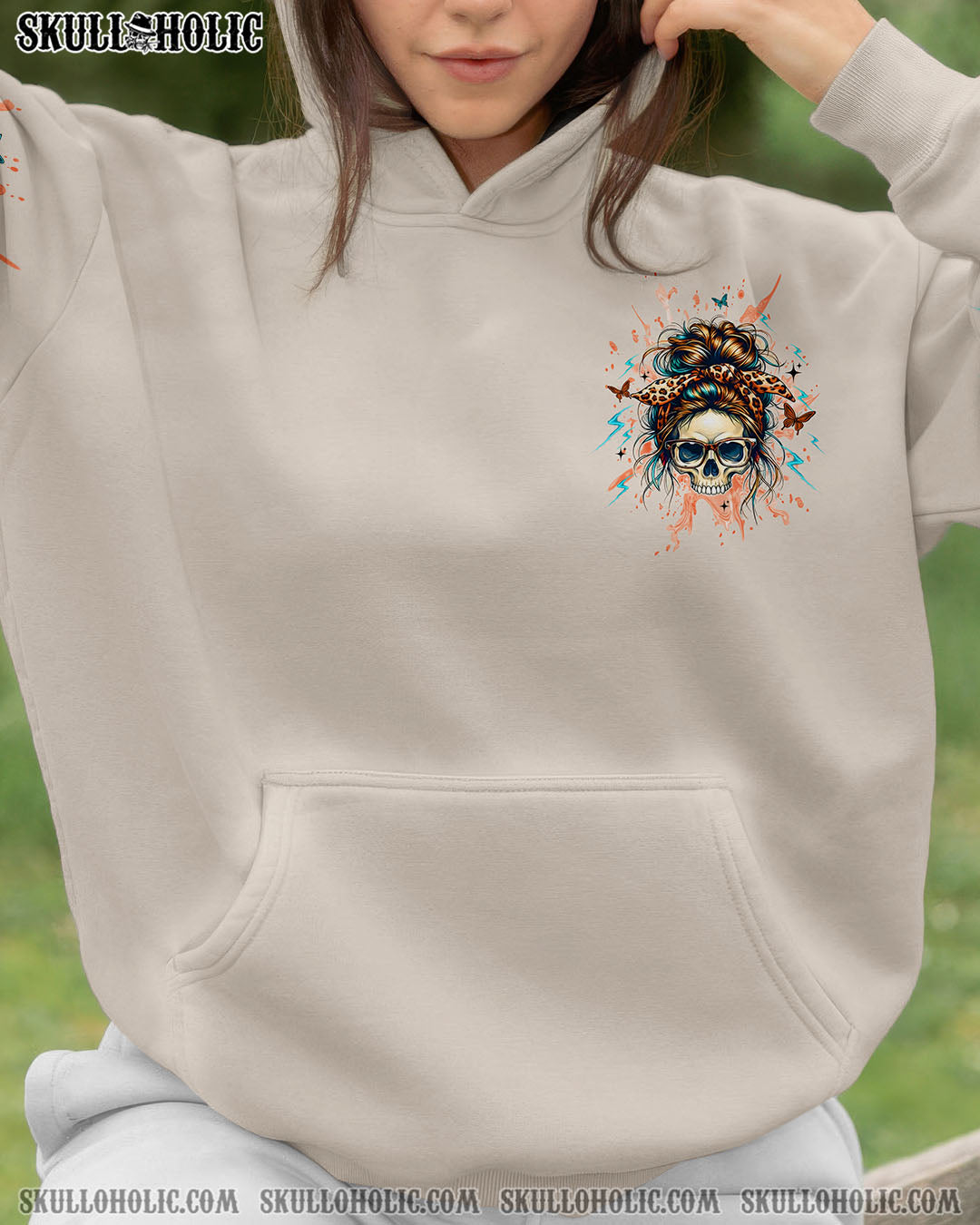 BLISSCORNERS I AM THE STORM MESSY BUN ALL OVER PRINT