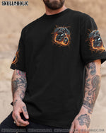 BLISSCORNERS BIKER BY BIRTH REBEL BY CHOICE SKULL ALL OVER PRINT