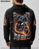 BLISSCORNERS BIKER BY BIRTH REBEL BY CHOICE SKULL ALL OVER PRINT