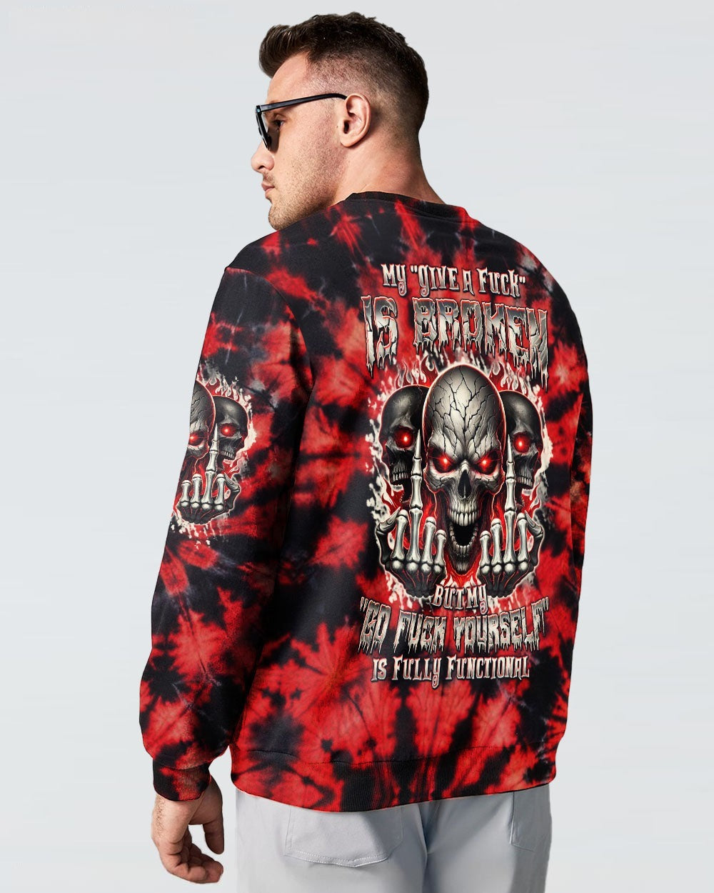 BLISSCORNERS MY GIVE A F IS BROKEN TIE DYE ALL OVER PRINT