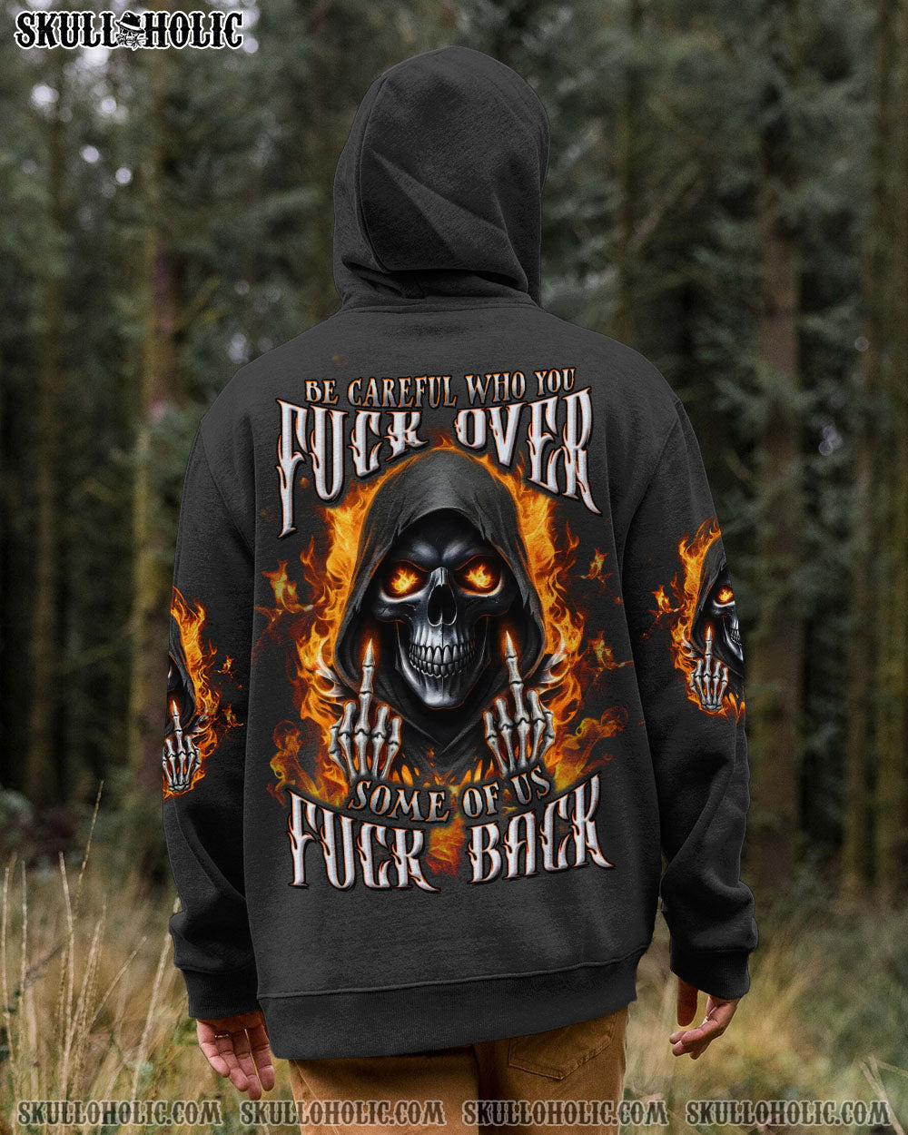 BLISSCORNERS BE CAREFUL FIRE SKULL REAPER ALL OVER PRINT