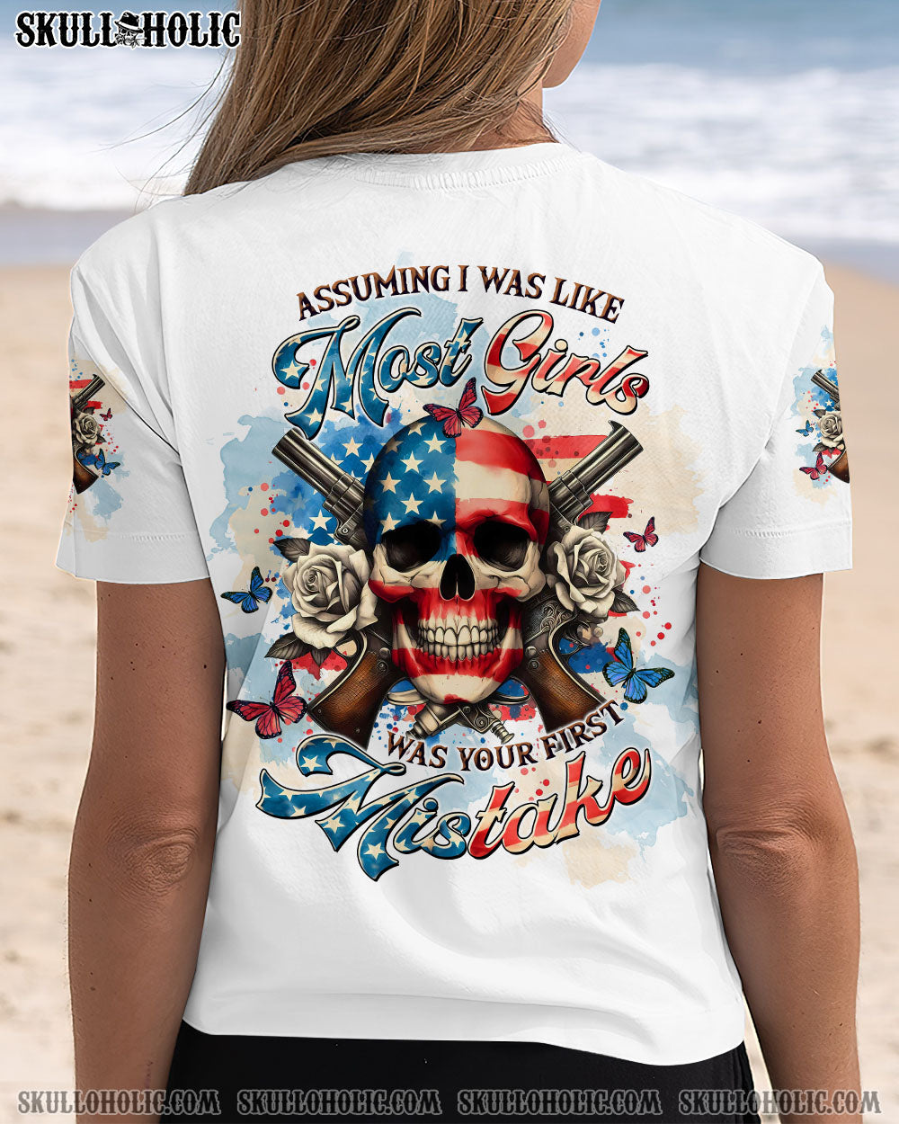 BLISSCORNERS ASSUMING I WAS LIKE MOST GIRLS SKULL ALL OVER PRINT