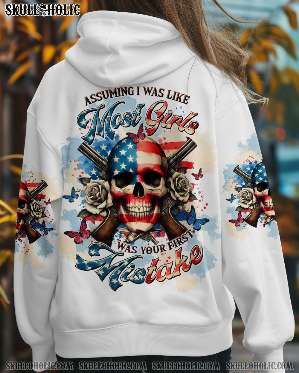 BLISSCORNERS ASSUMING I WAS LIKE MOST GIRLS SKULL ALL OVER PRINT