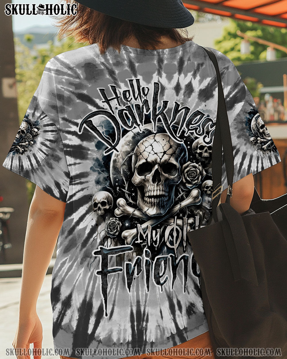 BLISSCORNERS HELLO DARKNESS MY OLD FRIEND TIE DYE ALL OVER PRINT
