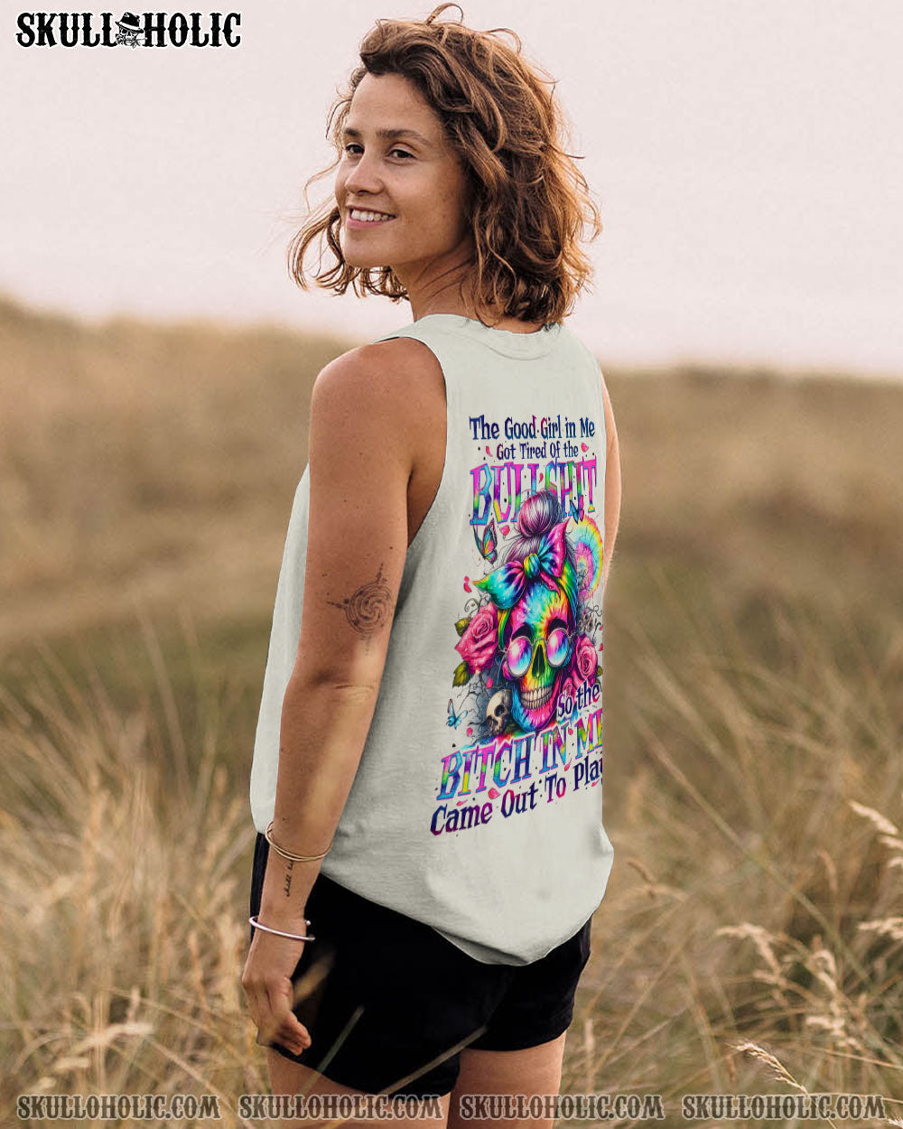 BLISSCORNERS KARMA FAIRY MESSY BUN ALL OVER PRINT