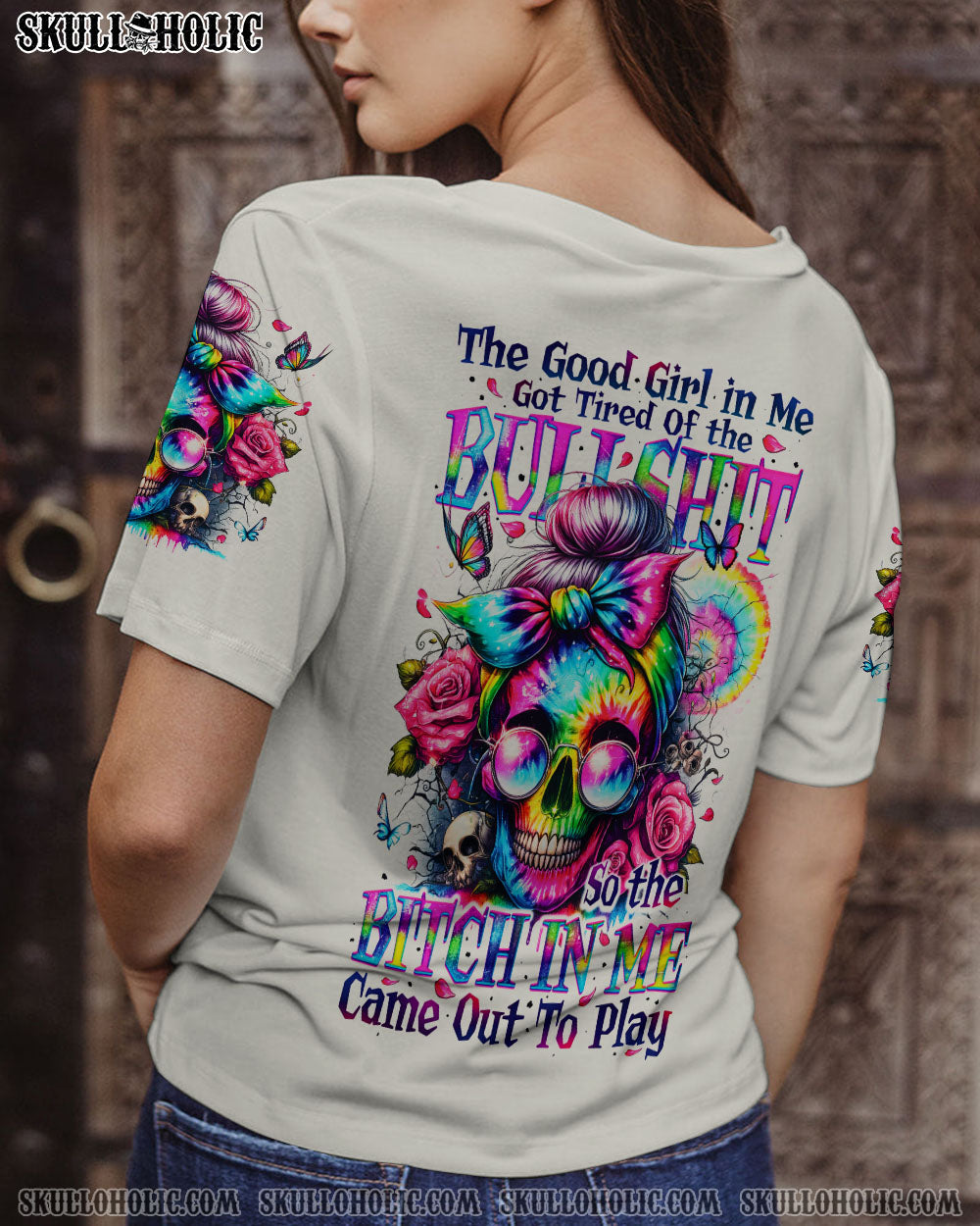 BLISSCORNERS KARMA FAIRY MESSY BUN ALL OVER PRINT