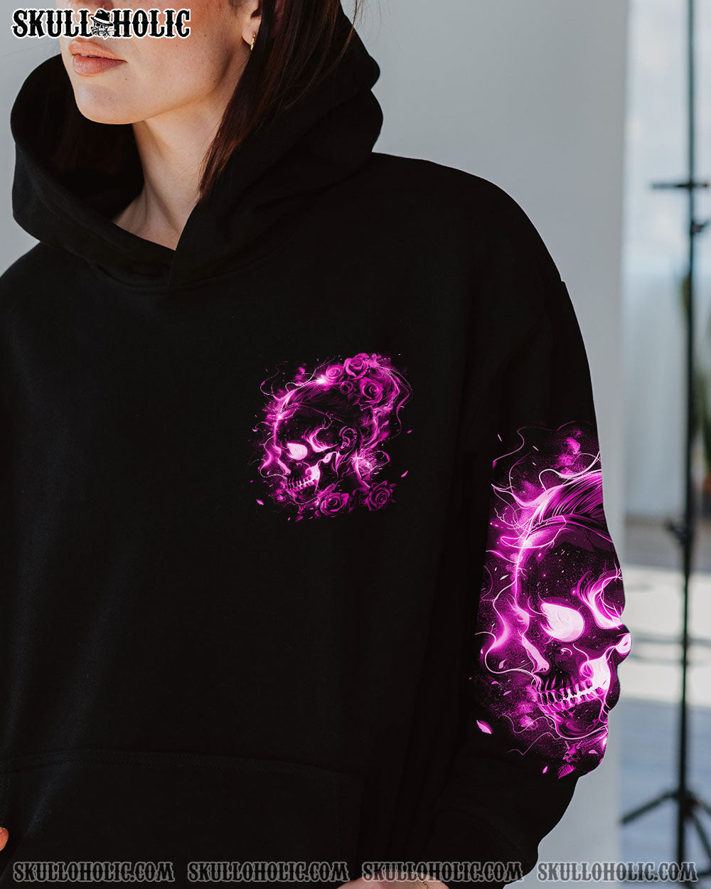 BLISSCORNERS THE GOOD GIRL IN ME MESSY BUN PURPLE ALL OVER PRINT