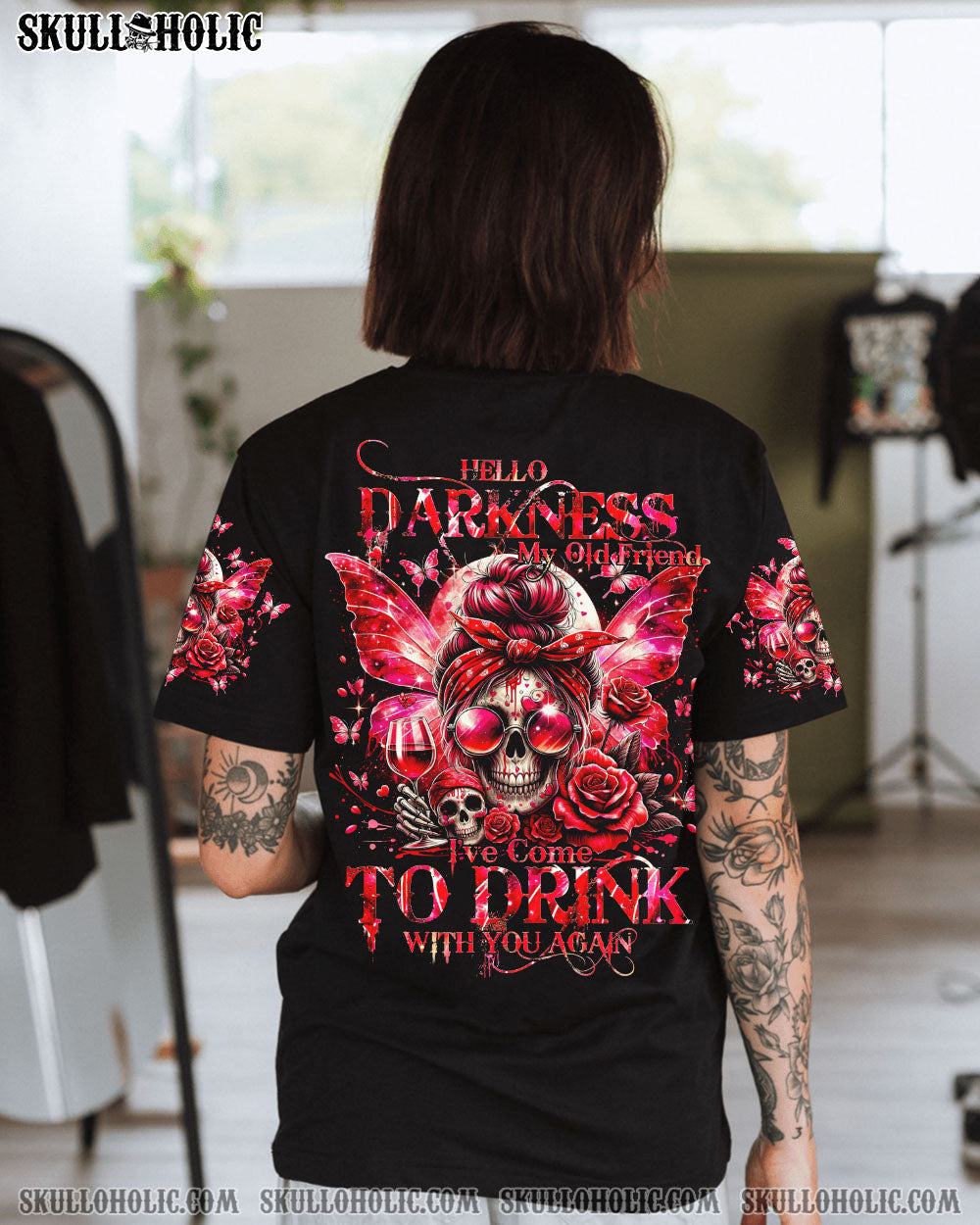 BLISSCORNERS KARMA FAIRY MESSY BUN ALL OVER PRINT