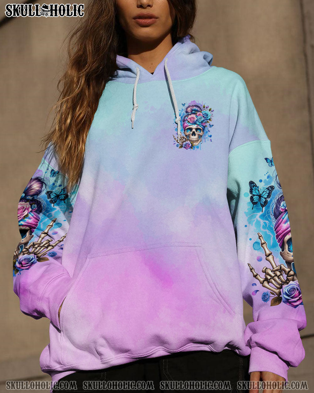 BLISSCORNERS HELLO DARKNESS MY OLD FRIEND MESSY BUN ALL OVER PRINT