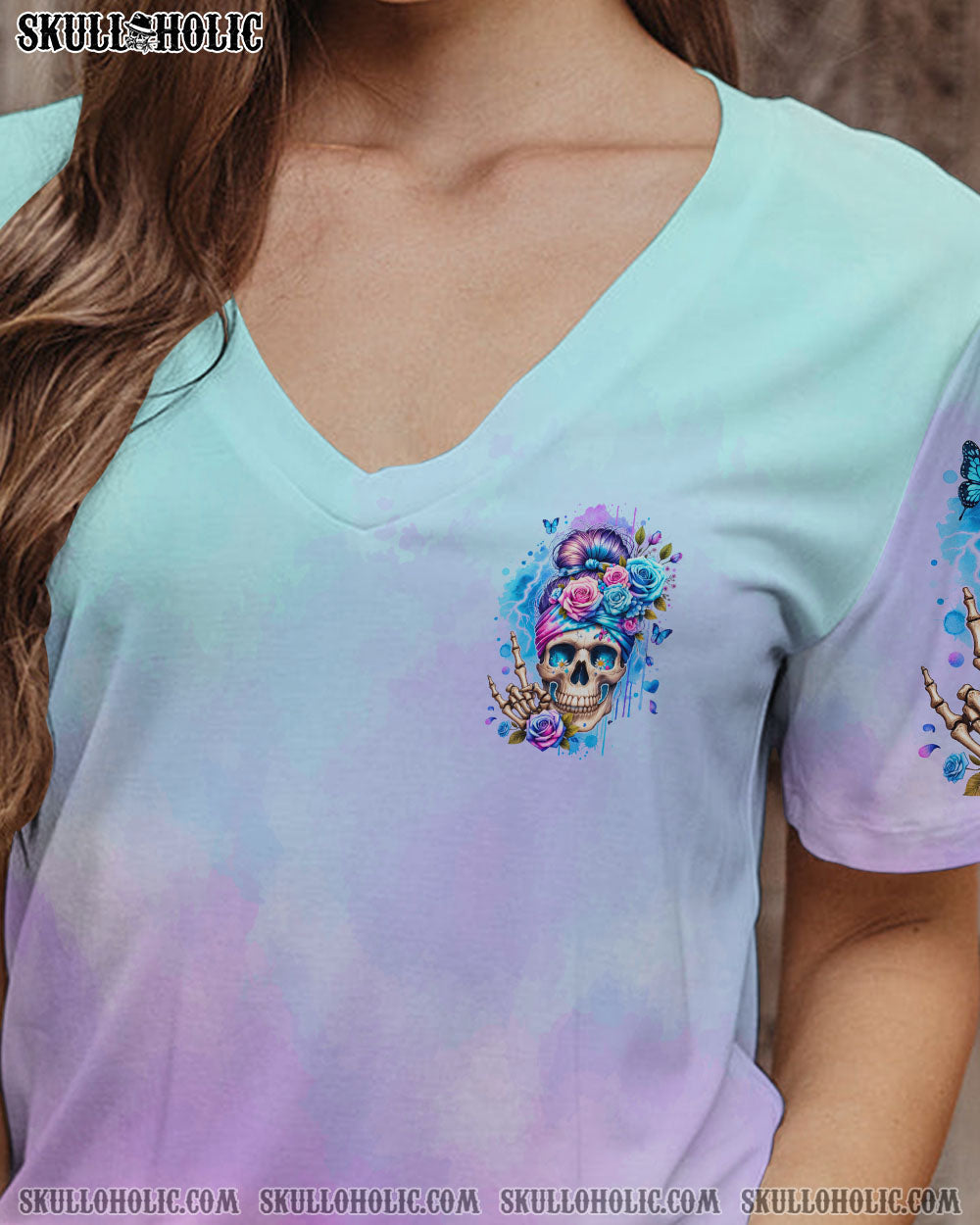 BLISSCORNERS HELLO DARKNESS MY OLD FRIEND MESSY BUN ALL OVER PRINT