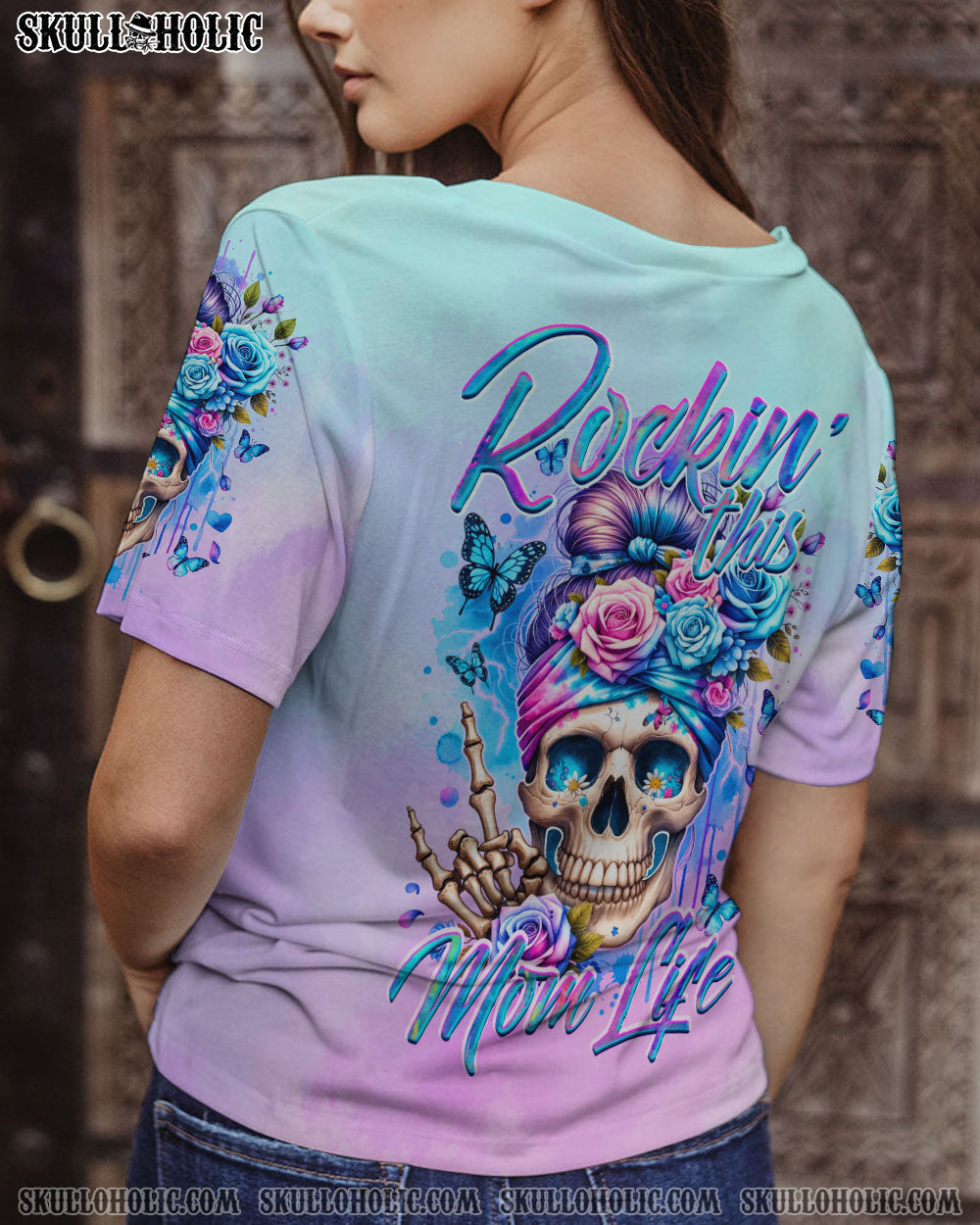 BLISSCORNERS HELLO DARKNESS MY OLD FRIEND MESSY BUN ALL OVER PRINT