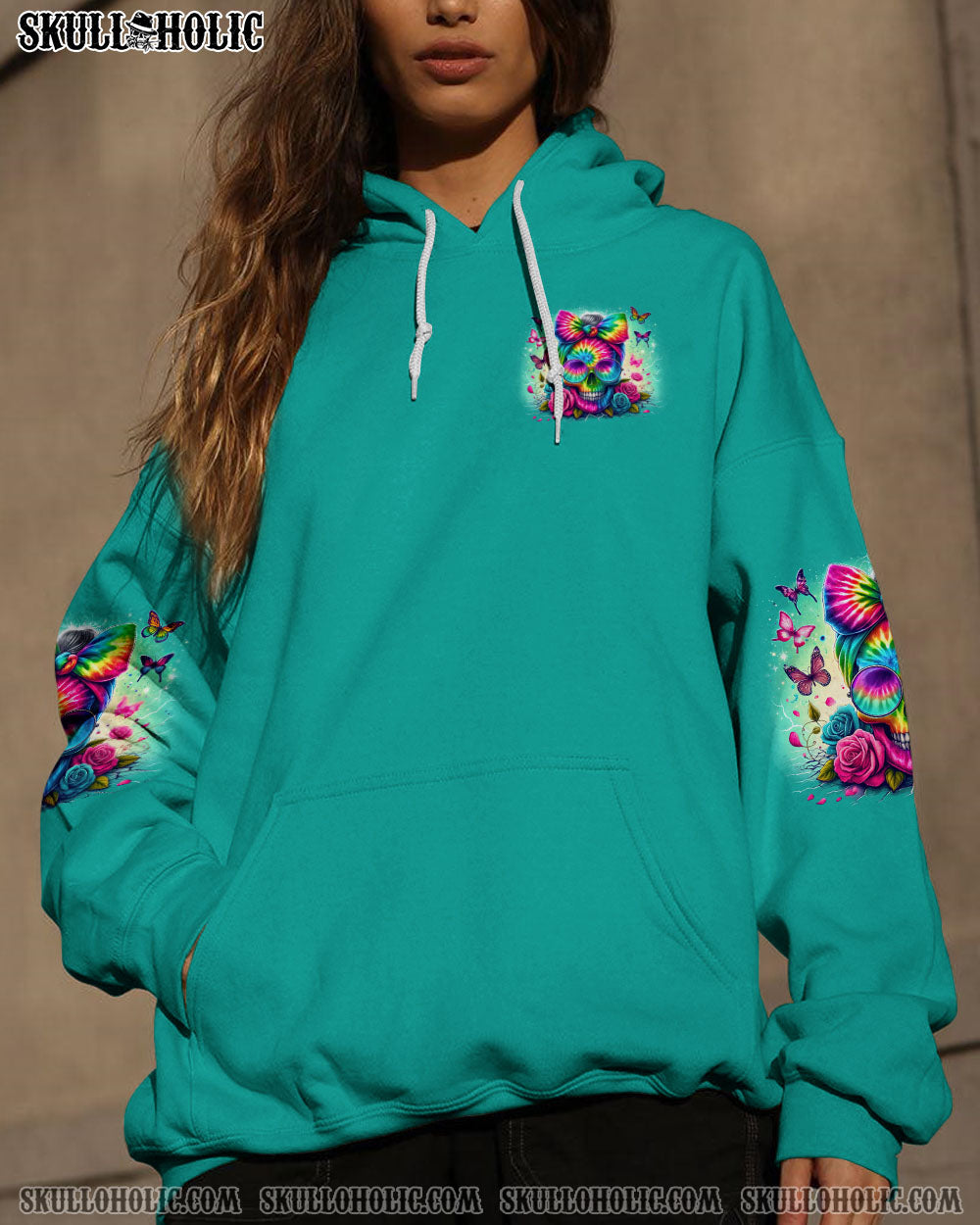 BLISSCORNERS YOU COULDN'T HANDLE ME MESSY BUN TIE DYE ALL OVER PRINT