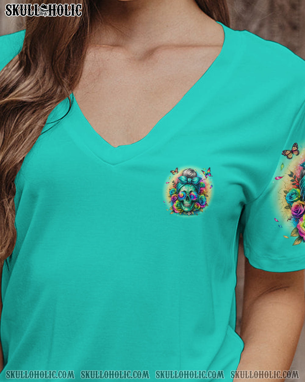 BLISSCORNERS A GOOD WOMAN SKULL ALL OVER PRINT