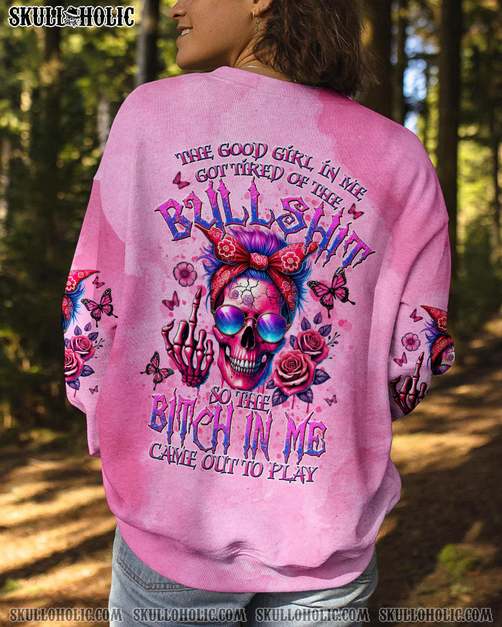 BLISSCORNERS THE GOOD GIRL IN ME ALL OVER PRINT