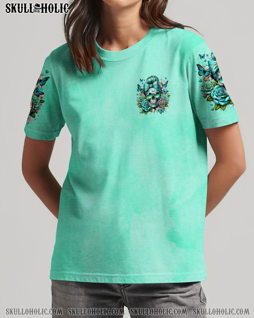 BLISSCORNERS YOU COULDN'T HANDLE ME MESSY BUN TIE DYE ALL OVER PRINT
