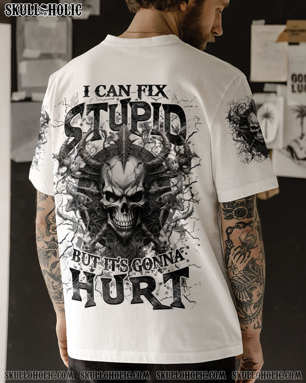 BLISSCORNERS I CAN FIX STUPID BUT IT'S GONNA HURT ALL OVER PRINT