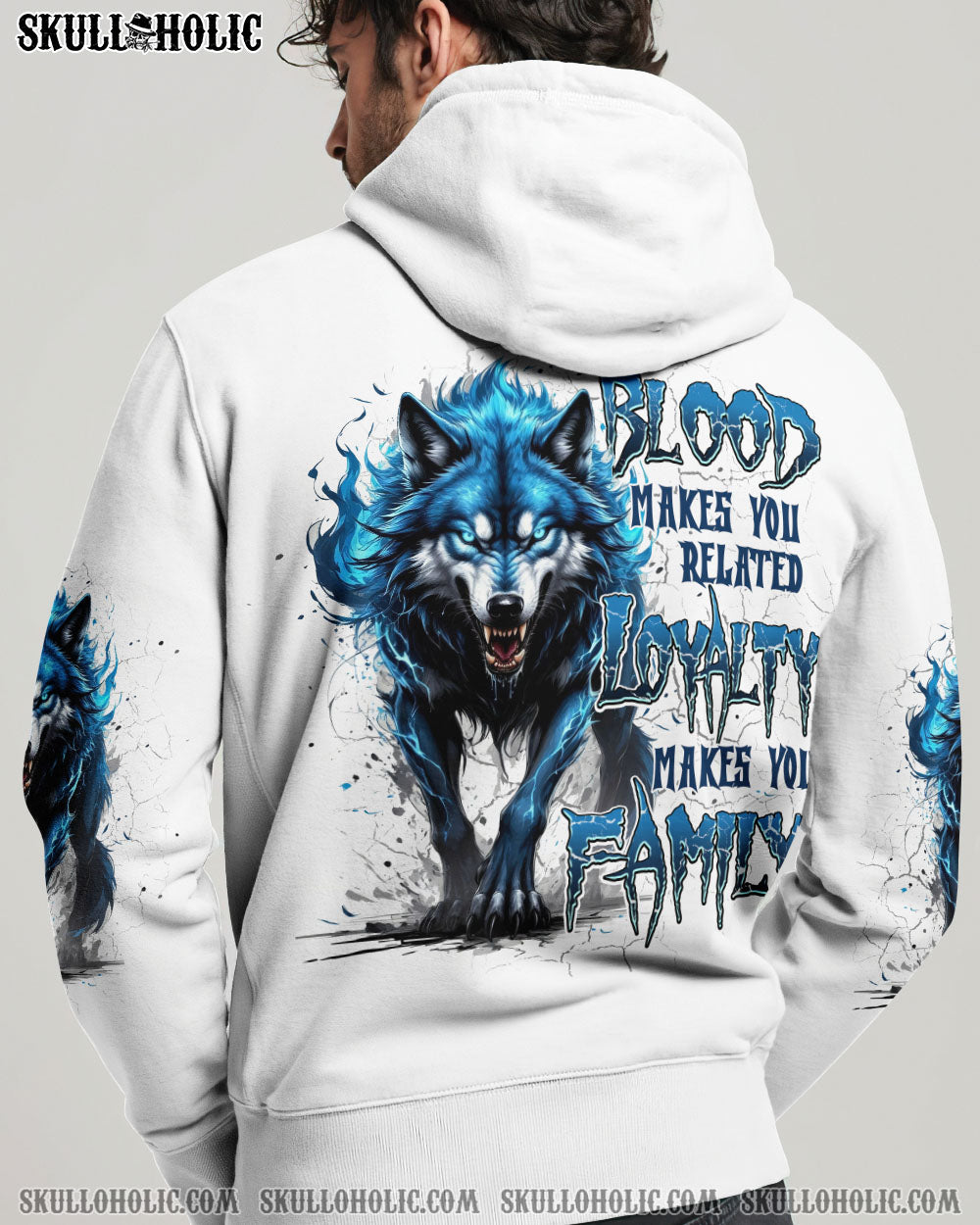 BLISSCORNERS LOYALTY MAKES YOU FAMILY WOLF ALL OVER PRINT