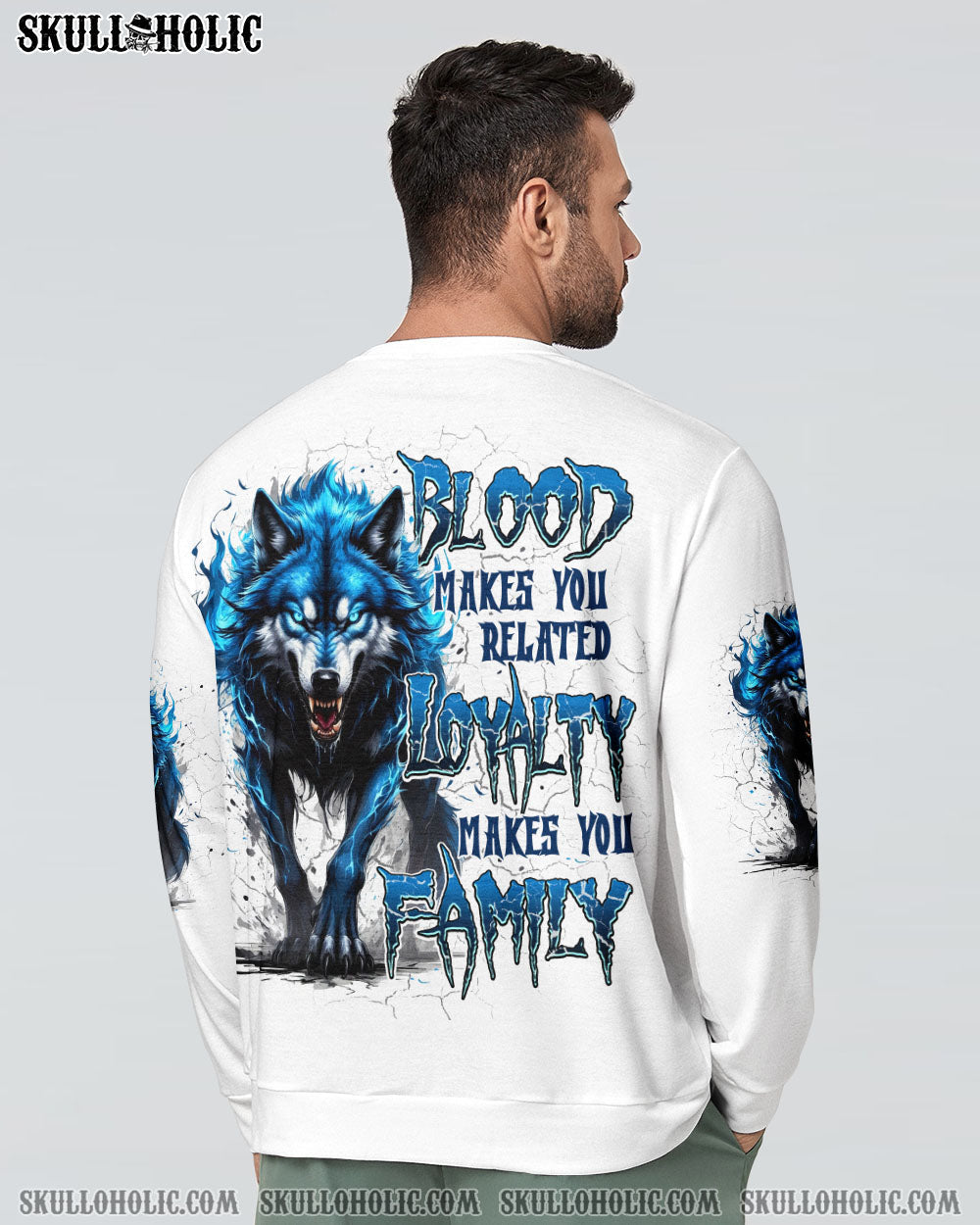 BLISSCORNERS LOYALTY MAKES YOU FAMILY WOLF ALL OVER PRINT