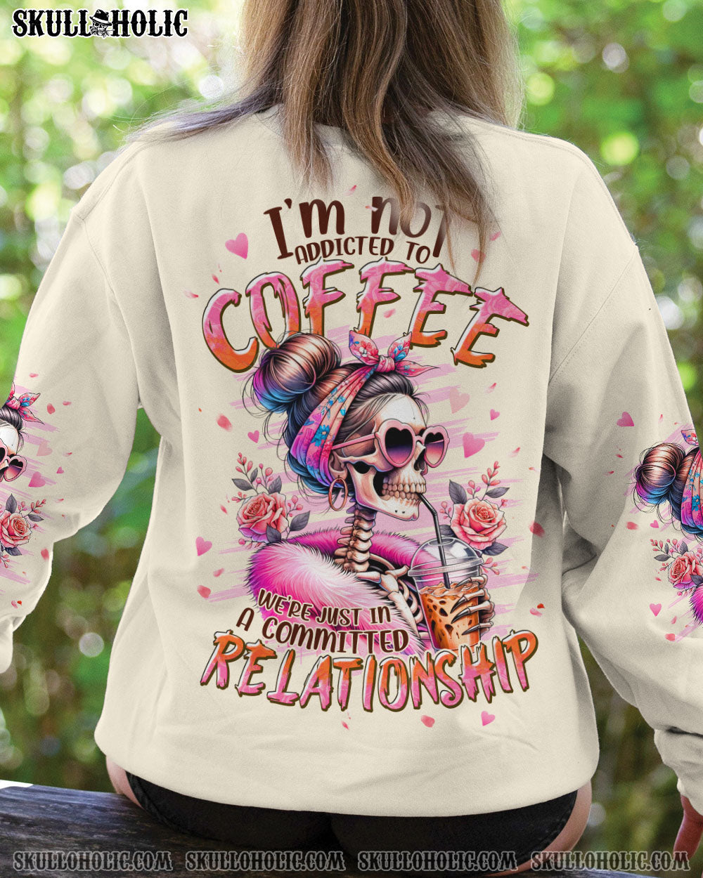BLISSCORNERS I'M NOT ADDICTED TO COFFEE ALL OVER PRINT