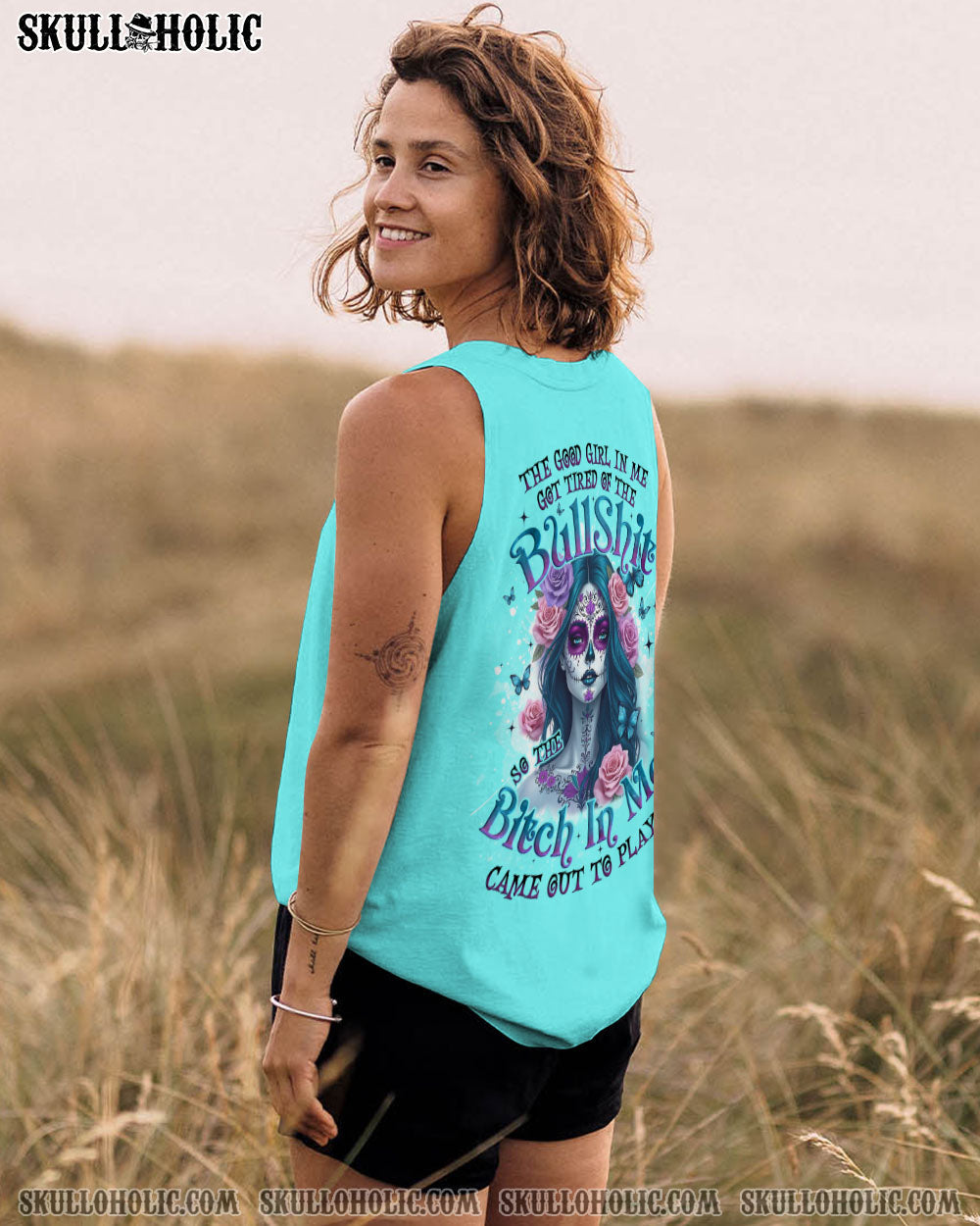 BLISSCORNERS THE GOOD GIRL IN ME ALL OVER PRINT