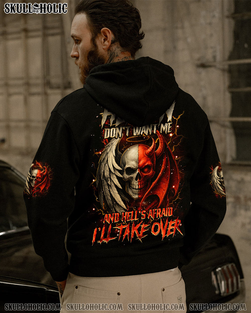 BLISSCORNERS HEAVEN DON'T WANT ME ALL OVER PRINT