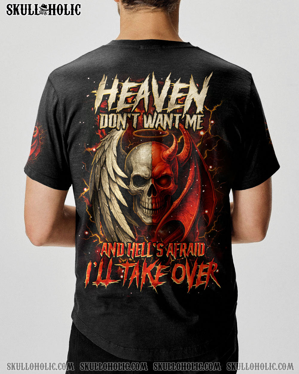 BLISSCORNERS HEAVEN DON'T WANT ME ALL OVER PRINT