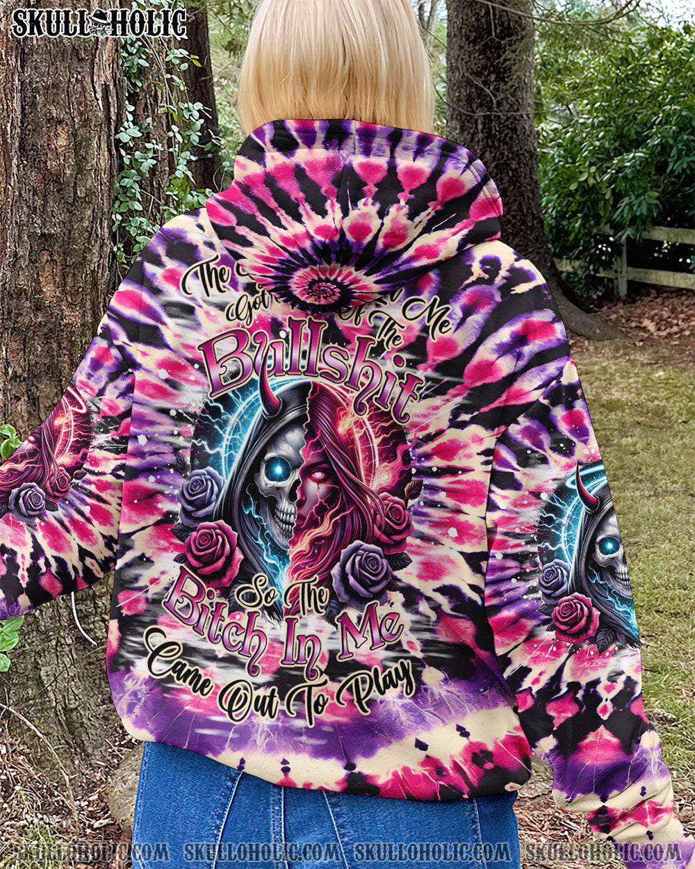 BLISSCORNERS THE GOOD GIRL IN ME TIE DYE ALL OVER PRINT
