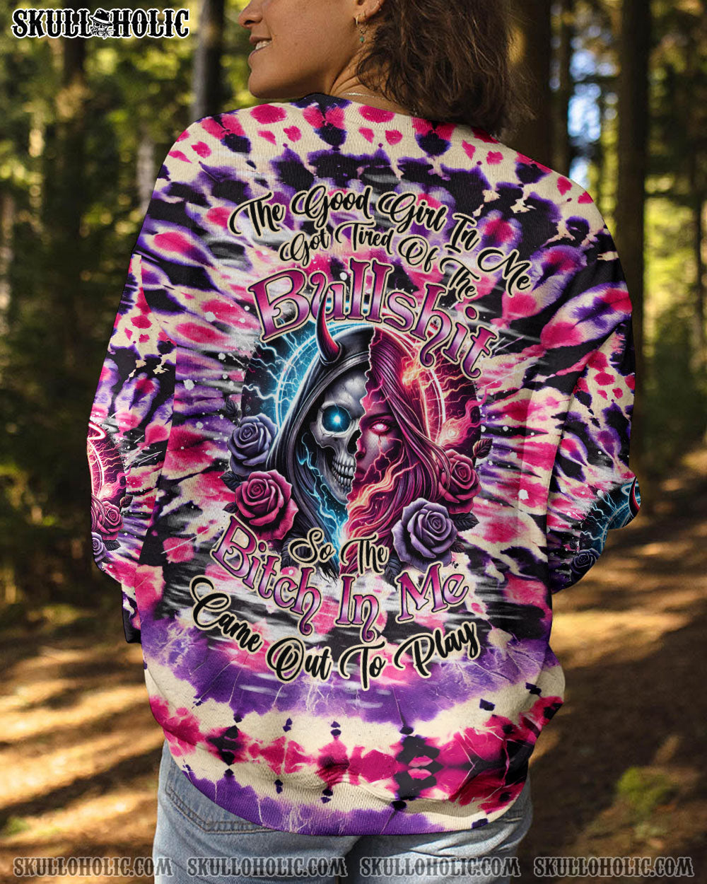 BLISSCORNERS THE GOOD GIRL IN ME TIE DYE ALL OVER PRINT