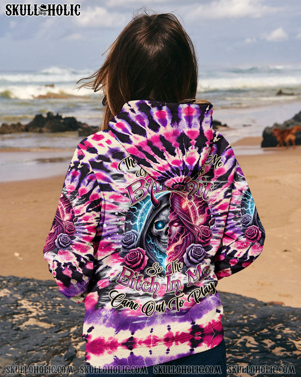 BLISSCORNERS THE GOOD GIRL IN ME TIE DYE ALL OVER PRINT