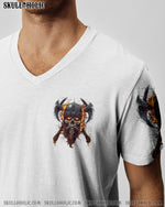 BLISSCORNERS A VIKING IN BEARDED GLORY SKULL ALL OVER PRINT