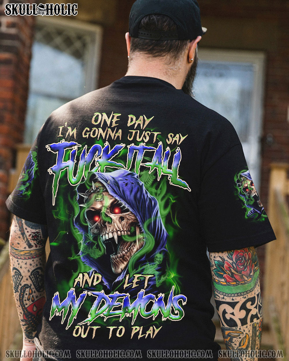 BLISSCORNERS ONE DAY I'M GONNA JUST SAY ALL OVER PRINT