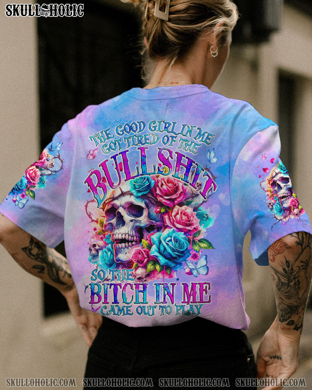 BLISSCORNERS THE GOOD GIRL IN ME ALL OVER PRINT