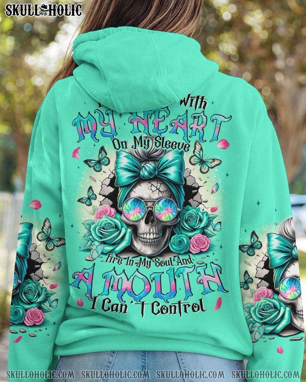 BLISSCORNERS SOMETIMES SWEET OFTEN DANGEROUS MESSY BUN ALL OVER PRINT