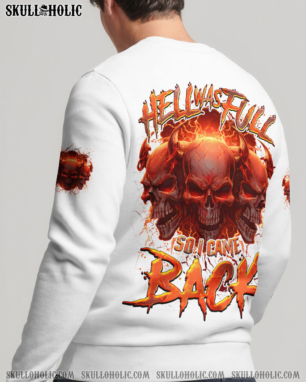 BLISSCORNERS HELL WAS FULL SO I CAME BACK ALL OVER PRINT