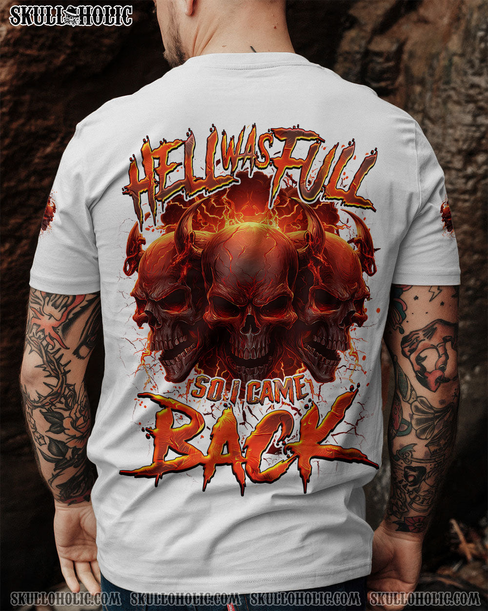 BLISSCORNERS HELL WAS FULL SO I CAME BACK ALL OVER PRINT