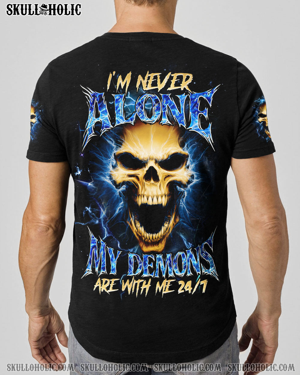 BLISSCORNERS I'M NEVER ALONE DEMONS ALL OVER PRINT