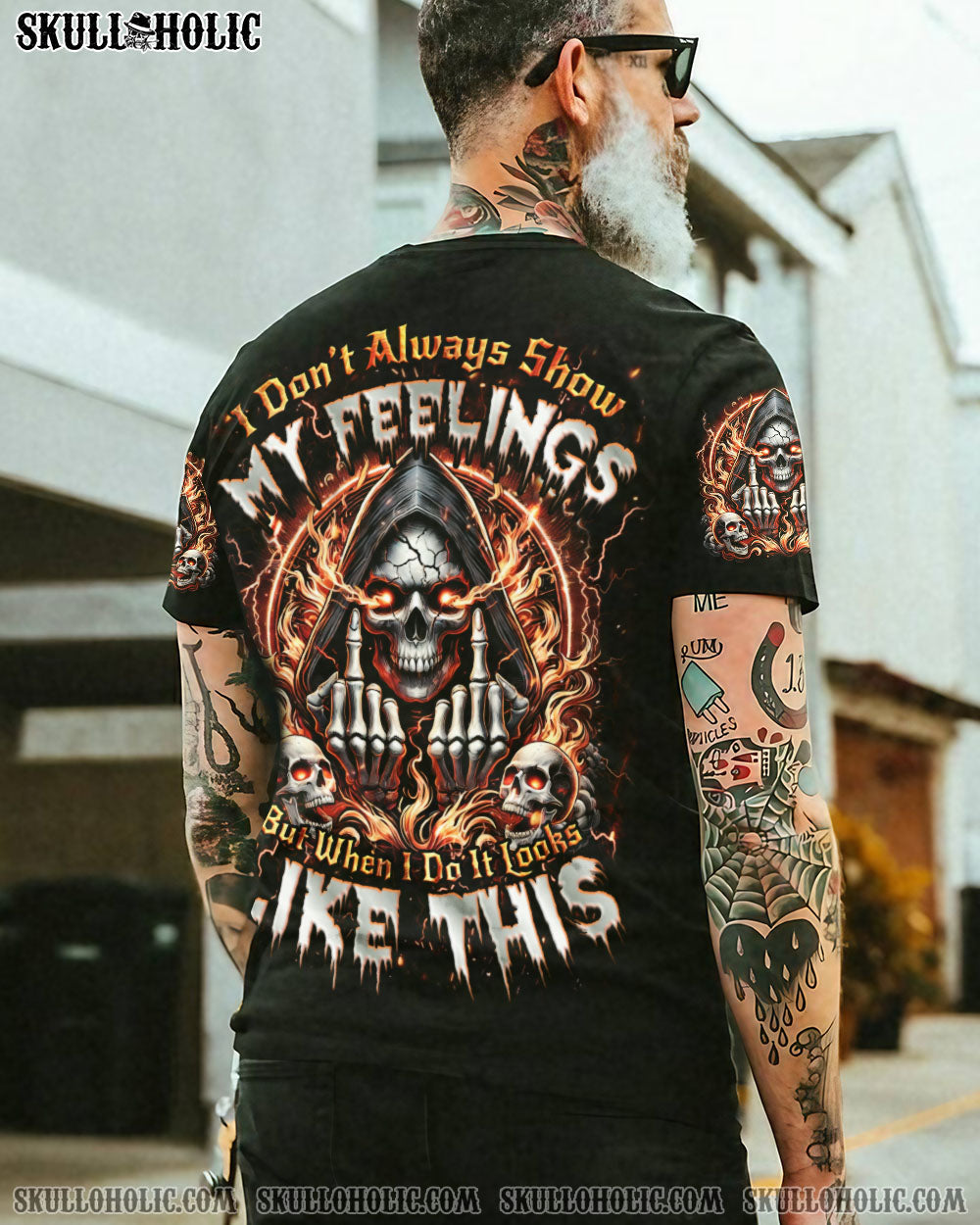 BLISSCORNERS I DON'T ALWAYS SHOW MY FEELINGS ALL OVER PRINT