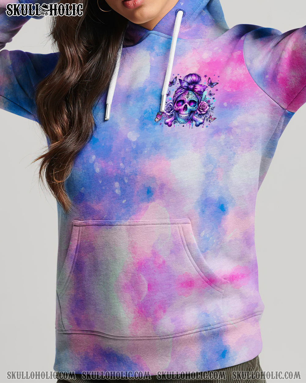 BLISSCORNERS YOU COULDN'T HANDLE ME MESSY BUN TIE DYE HIGH TOP CANVAS SHOES