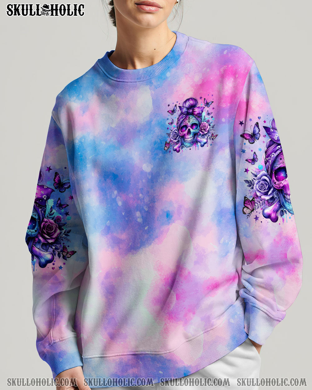 BLISSCORNERS YOU COULDN'T HANDLE ME MESSY BUN TIE DYE HIGH TOP CANVAS SHOES