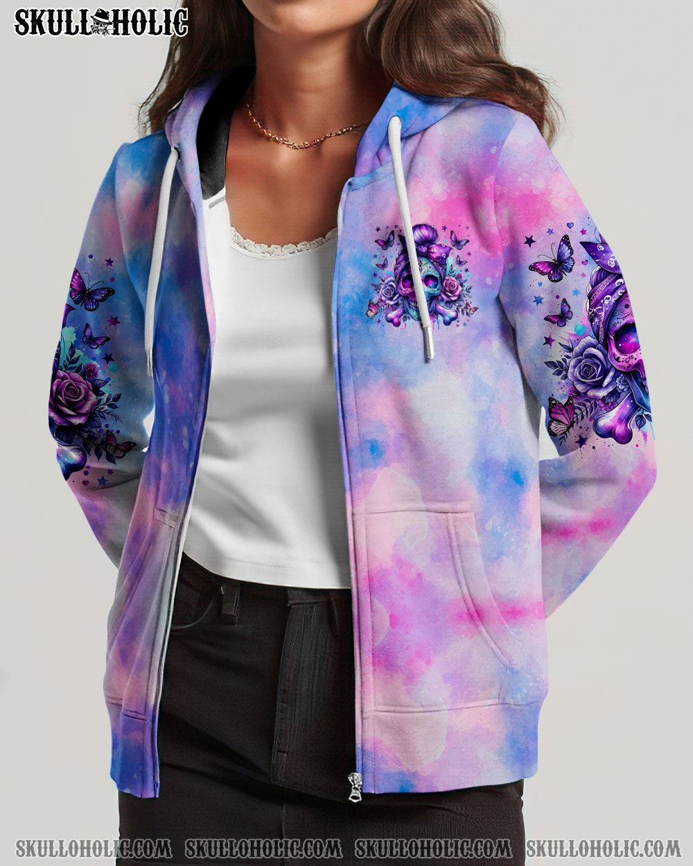 BLISSCORNERS YOU COULDN'T HANDLE ME MESSY BUN TIE DYE HIGH TOP CANVAS SHOES