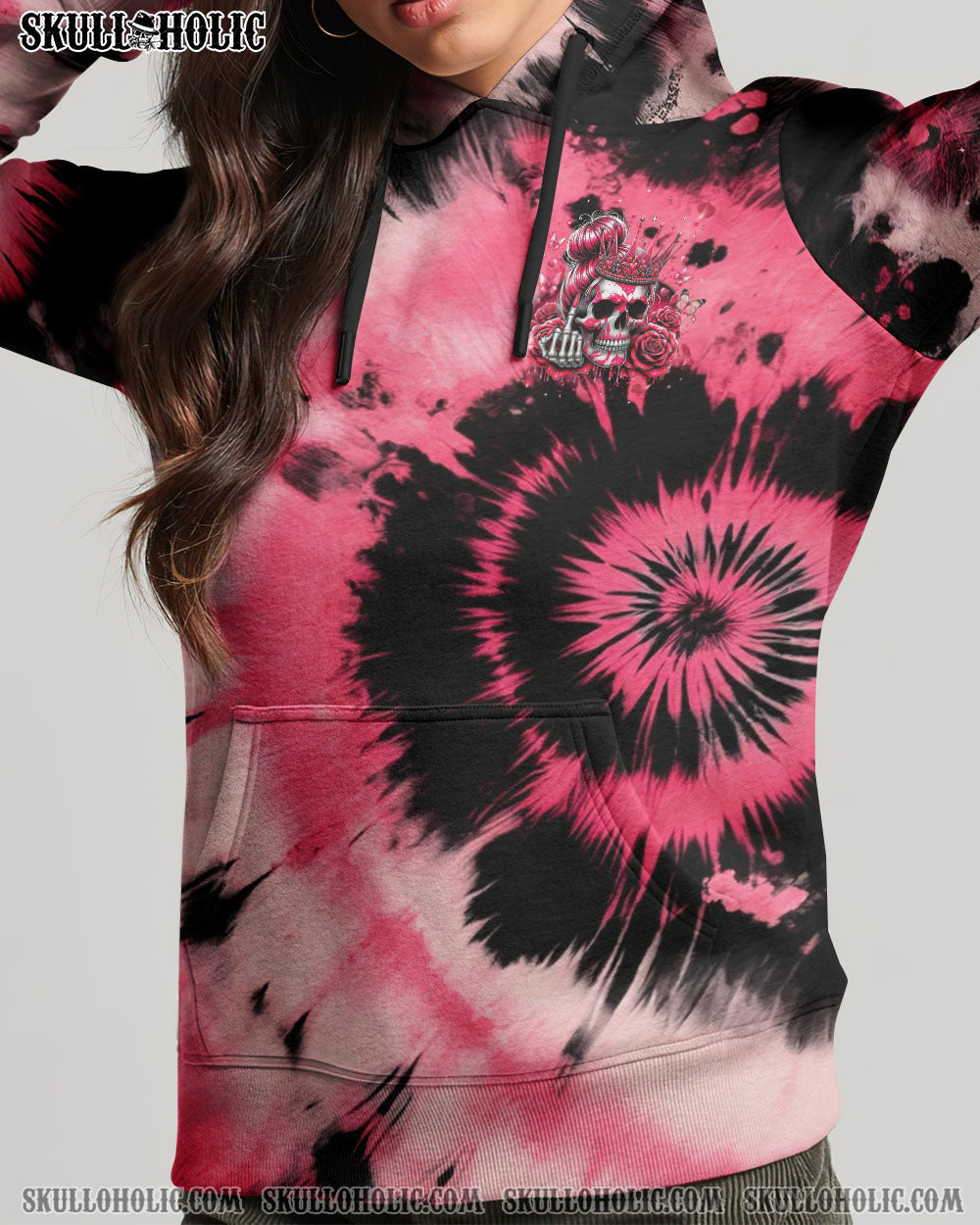 BLISSCORNERS I'M NOT A PRINCESS SKULL TIE DYE ALL OVER PRINT