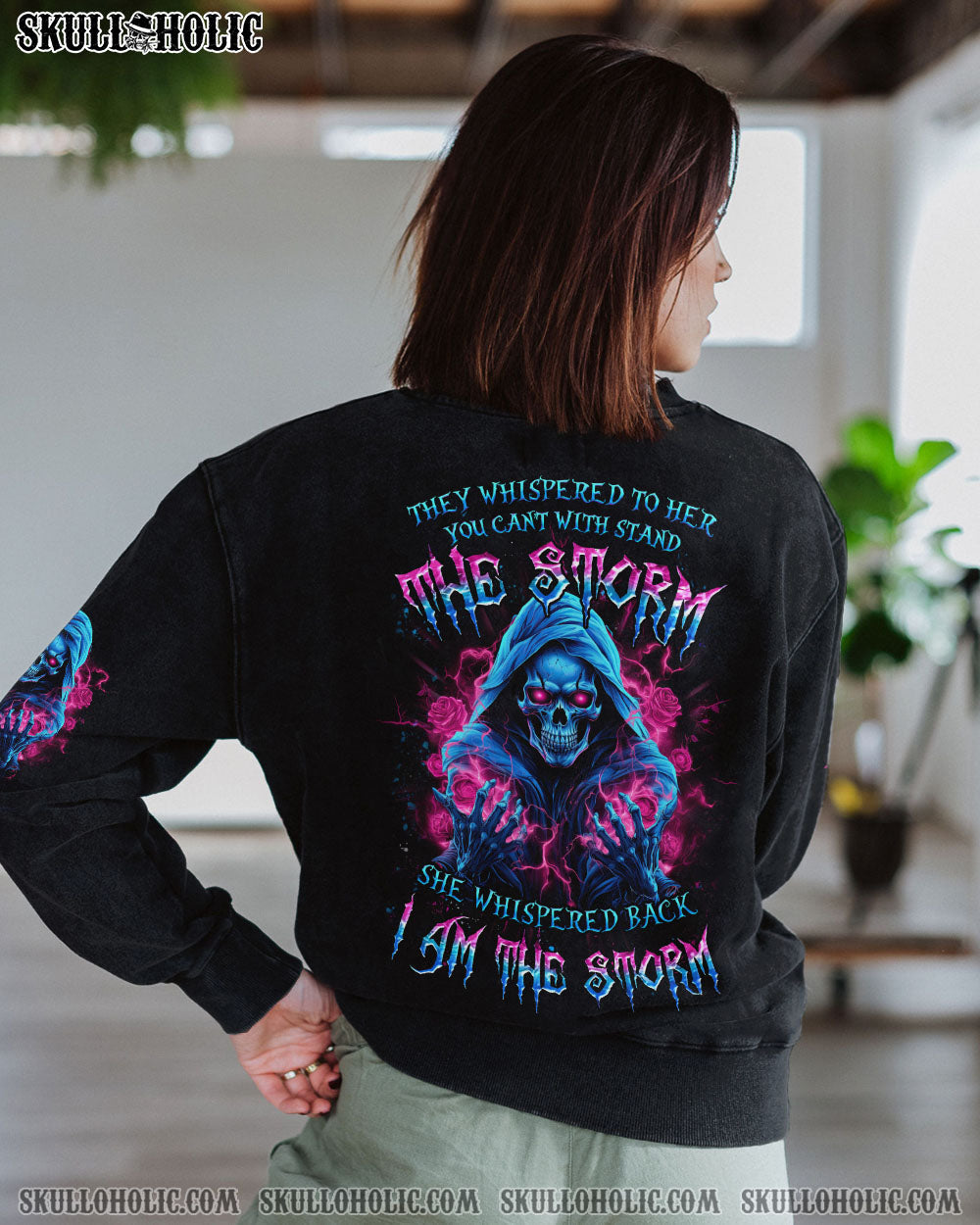 BLISSCORNERS I AM THE STORM SKULL ALL OVER PRINT