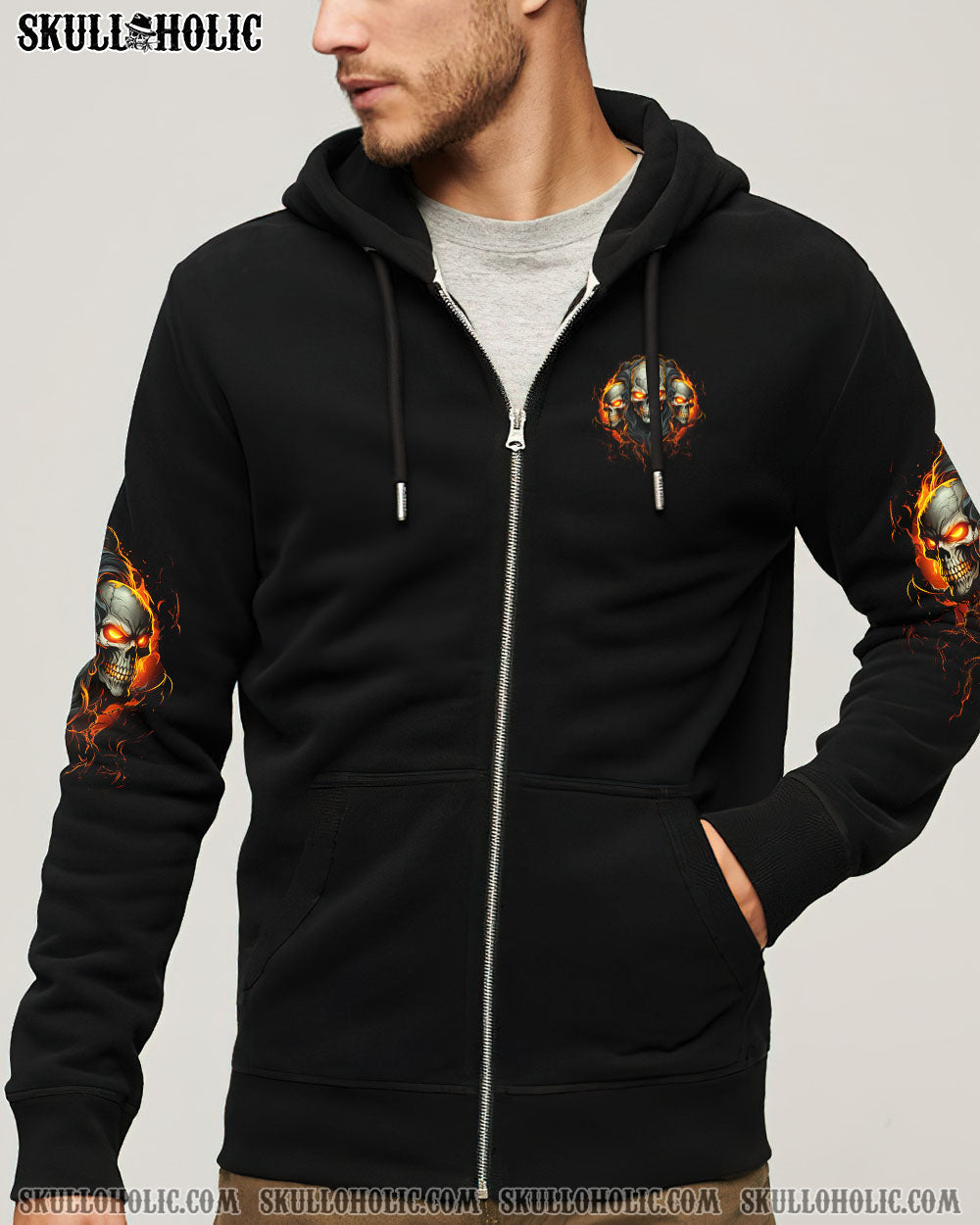 BLISSCORNERS I HAVE THREE SIDES SKULL ALL OVER PRINT