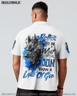 BLISSCORNERS BETTER TO BE A WOLF OF ODIN THAN A LAMB OF GOD VIKING SKULL ALL OVER PRINT