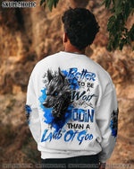 BLISSCORNERS BETTER TO BE A WOLF OF ODIN THAN A LAMB OF GOD VIKING SKULL ALL OVER PRINT