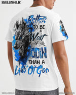 BLISSCORNERS BETTER TO BE A WOLF OF ODIN THAN A LAMB OF GOD VIKING SKULL ALL OVER PRINT