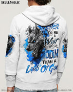 BLISSCORNERS BETTER TO BE A WOLF OF ODIN THAN A LAMB OF GOD VIKING SKULL ALL OVER PRINT