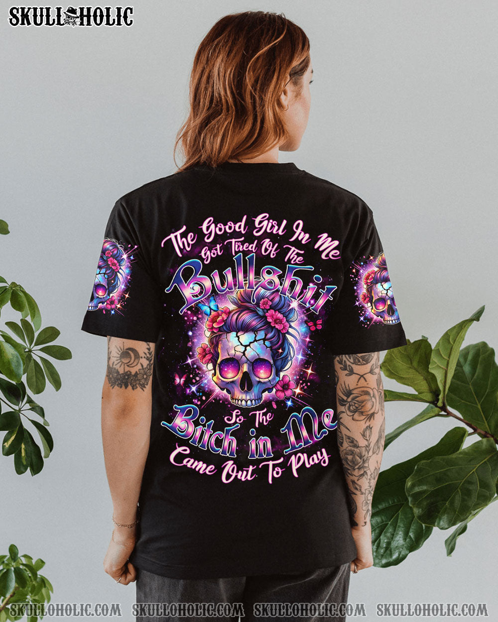 BLISSCORNERS THE GOOD GIRL IN ME ALL OVER PRINT