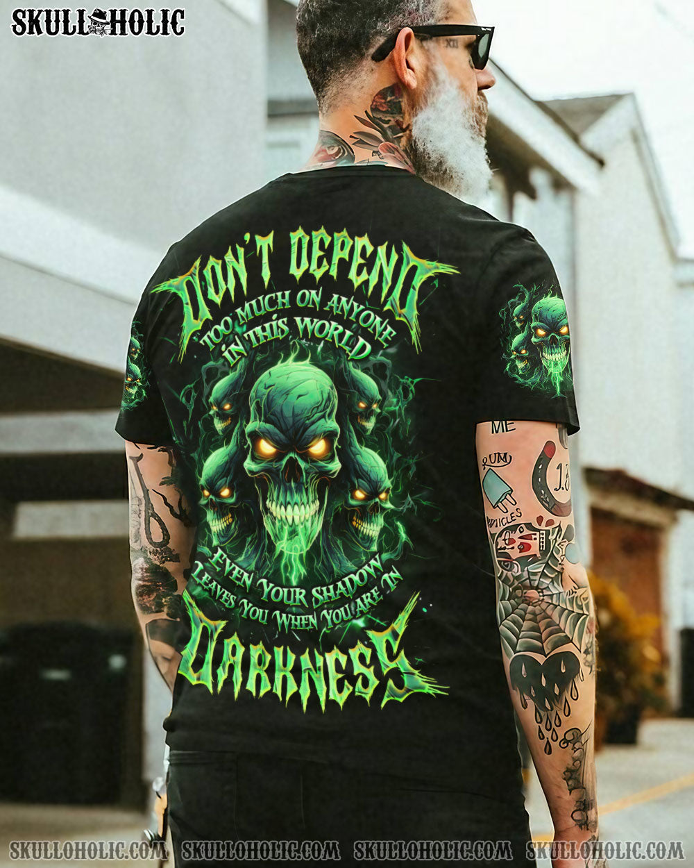 BLISSCORNERS DON'T DEPEND TOO MUCH ON ANYONE ALL OVER PRINT